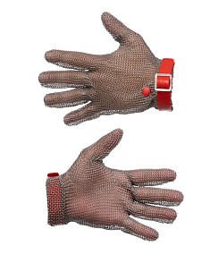 Перчатка кольчужная Manulatex GCM без манжеты, с полиуретановым ремешком